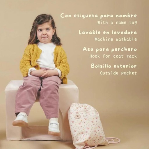 Kiddie Sack Butterfly de Miniland – Mochila infantil tipo saco impermeable [3]