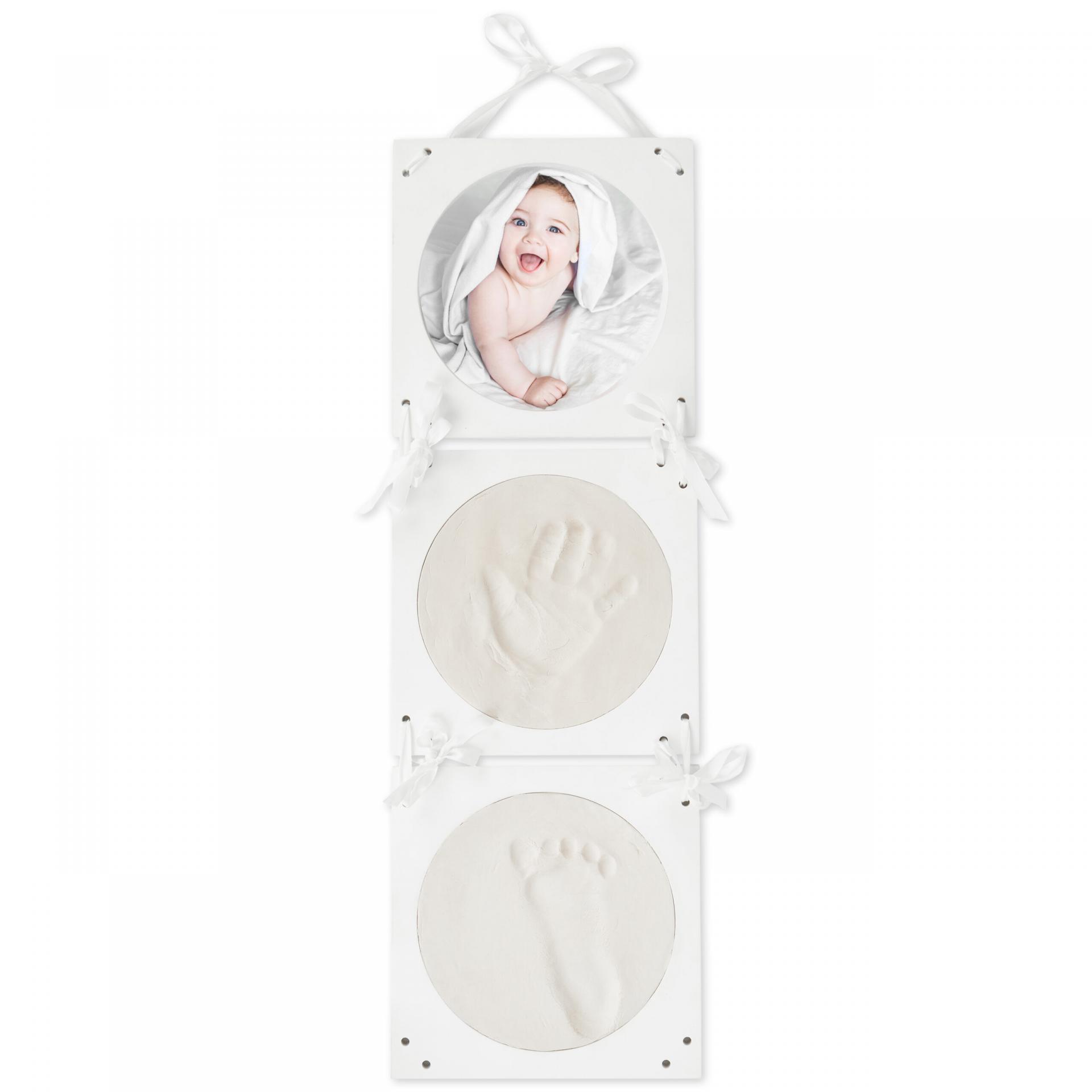 Kit de Huellas con Marco de Fotos Vertical Blanco – Bieco