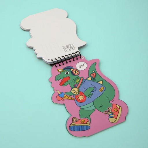 ​Cuaderno de pegatinas Omy Dino en patinete [3]
