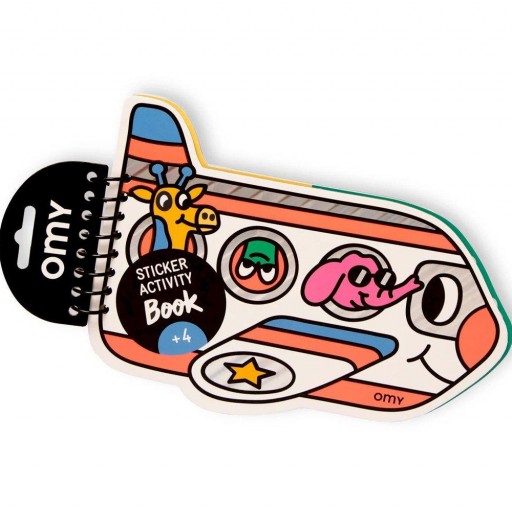 ​Cuaderno de pegatinas Omy Avión con pasajeros