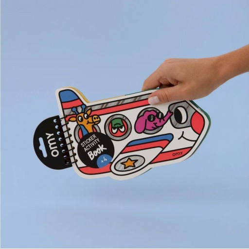 ​Cuaderno de pegatinas Omy Avión con pasajeros [3]