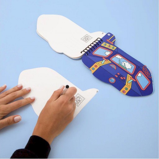 ​Cuaderno de pegatinas Omy Avión con pasajeros [1]