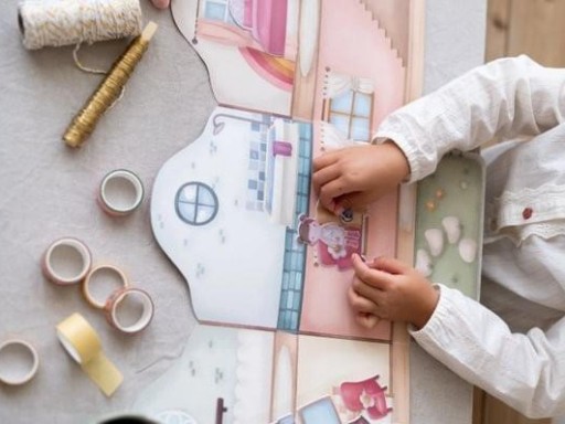 Libro de Pegatinas Reutilizables Little Dutch – Crea tu Historia “Casa de Rosa” [3]