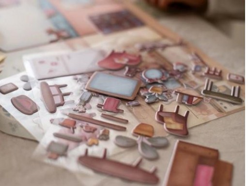 Libro de Pegatinas Reutilizables Little Dutch – Crea tu Historia “Casa de Rosa” [5]