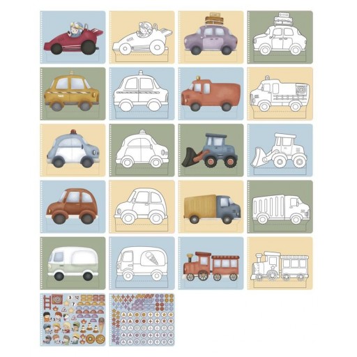 Libro para Recortar y Pintar Little Dutch – “Jim’s Garage” [1]