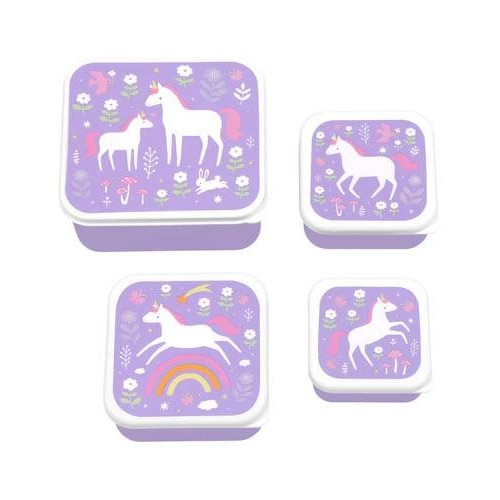 Set de Cajas para Alimentos y Meriendas mod. Unicornios - 4 Piezas [0]