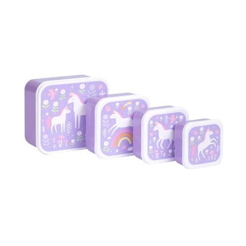 Set de Cajas para Alimentos y Meriendas mod. Unicornios - 4 Piezas [3]