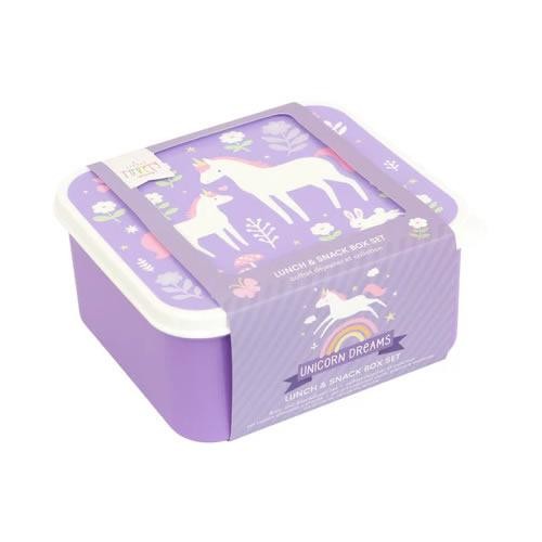 Set de Cajas para Alimentos y Meriendas mod. Unicornios - 4 Piezas [1]