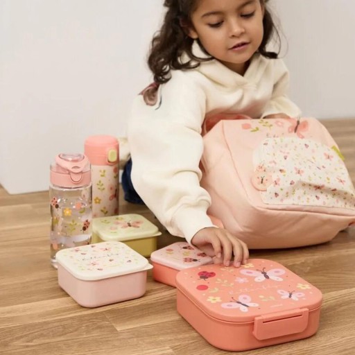 Lunchbox Butterfly de Miniland – Caja de comida infantil con 4 compartimentos [5]