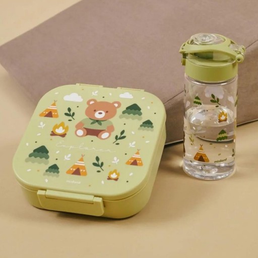 Lunchbox Explorer de Miniland – Caja de comida infantil con 4 compartimentos [5]