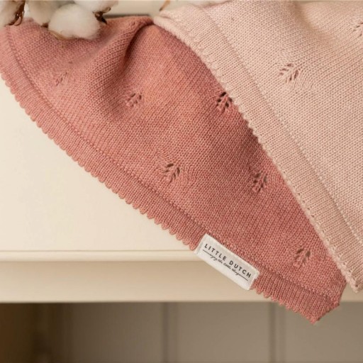 Manta de punto para cuna Pure Blossom - Little Dutch [1]