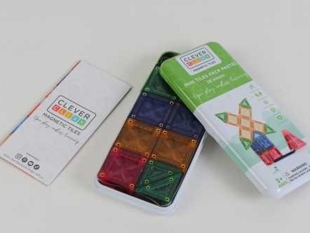 ​Set de Viaje Cleverclixx Mini – 28 Piezas Magnéticas en Colores Pastel [2]