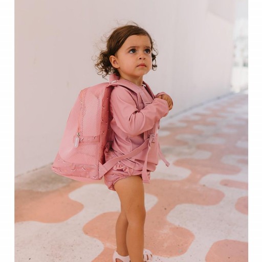 Mochila Infantil Antiarena Whale Pink Monnëka [2]