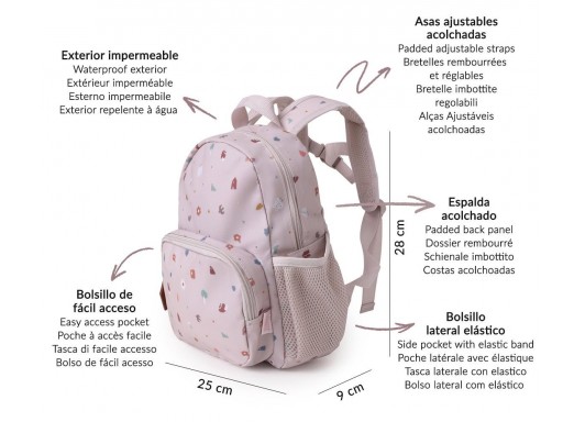 Mochila Infantil Geometric Nature Personalizable - Tutete [2]