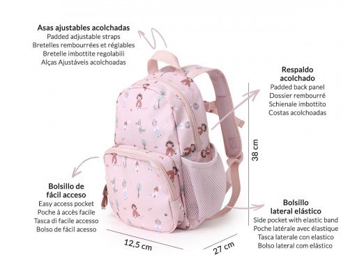 Mochila Infantil Little Red Personalizable - Tutete [6]