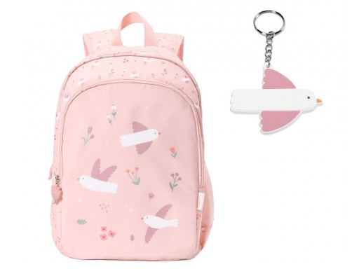 Mochila Mediana con Llavero Personalizable Tutete mod. Blossom Birds [1]