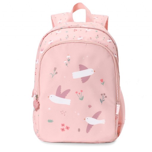 Mochila Mediana con Llavero Personalizable Tutete mod. Blossom Birds