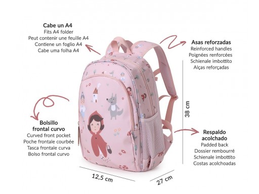 Mochila Mediana Little Red + Llavero Personalizable - Tutete [6]