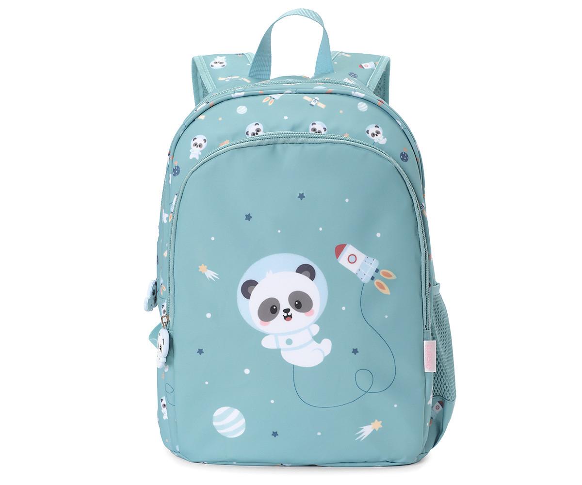 Mochila Mediana con Llavero Personalizable Tutete mod. Pandas in Space