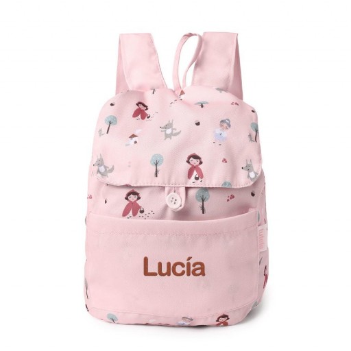Mochila Pequeña Tela Little Red Personalizable - Tutete [3]