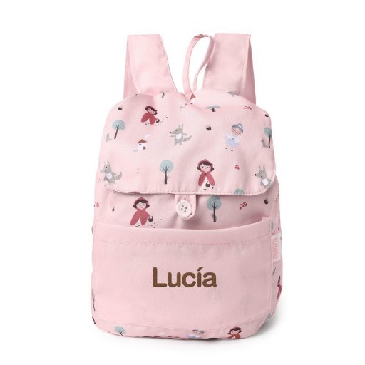 Mochila Pequeña Tela Little Red Personalizable - Tutete [2]
