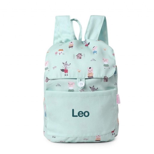 Mochila Pequeña The Three Little Pigs Personalizable [2]