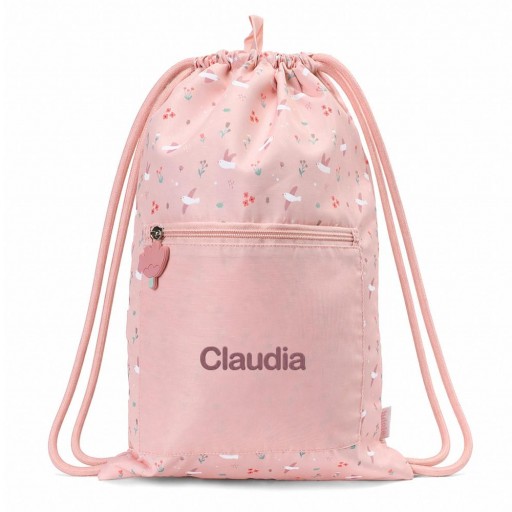 Mochila Saco Impermeable mod. Blossom Birds Personalizable - Tutete [3]