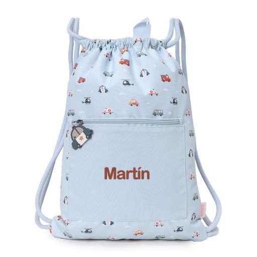 Mochila Saco Impermeable City Cars Personalizable - Tutete [1]