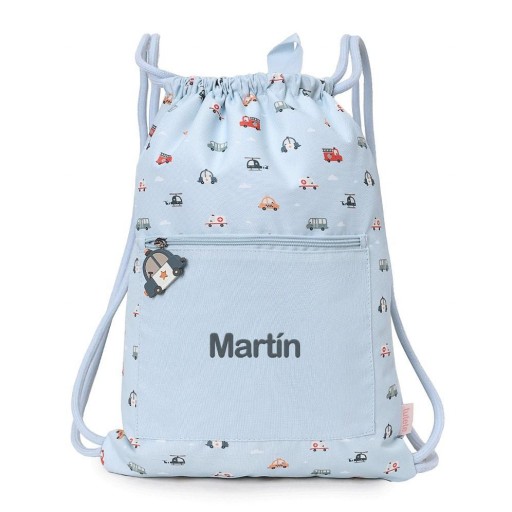 Mochila Saco Impermeable City Cars Personalizable - Tutete [2]