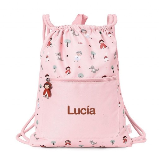 Mochila Saco Impermeable Little Red Personalizable - Tutete [4]