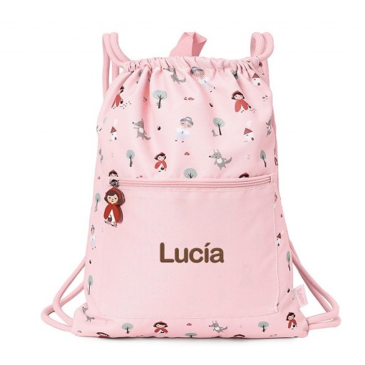 Mochila Saco Impermeable Little Red Personalizable - Tutete [3]