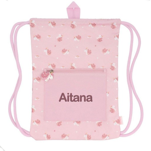 Mochila Saco Impermeable Unicorn Personalizable [2]