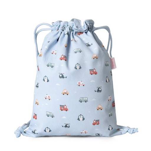 Mochila Saco Tela City Cars Personalizable - Tutete