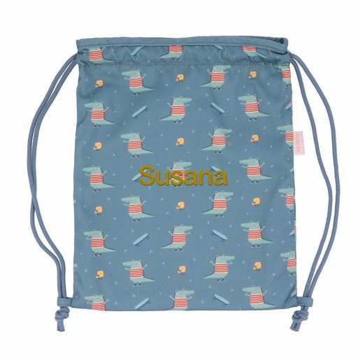 Mochila Saco Tela Croc Personalizable [2]