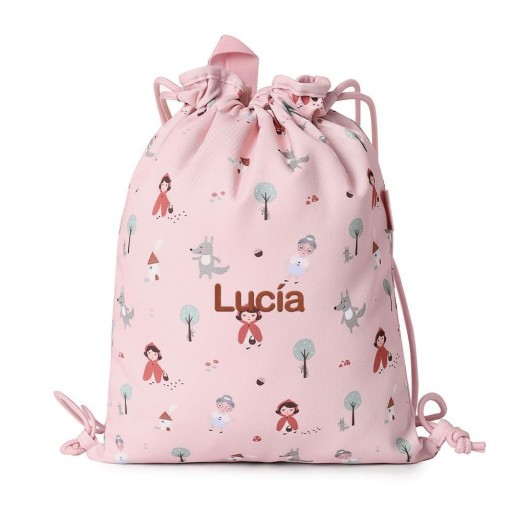 Mochila Saco Tela Little Red Personalizable - Tutete [1]