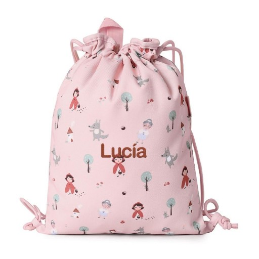 Mochila Saco Tela Little Red Personalizable - Tutete [2]
