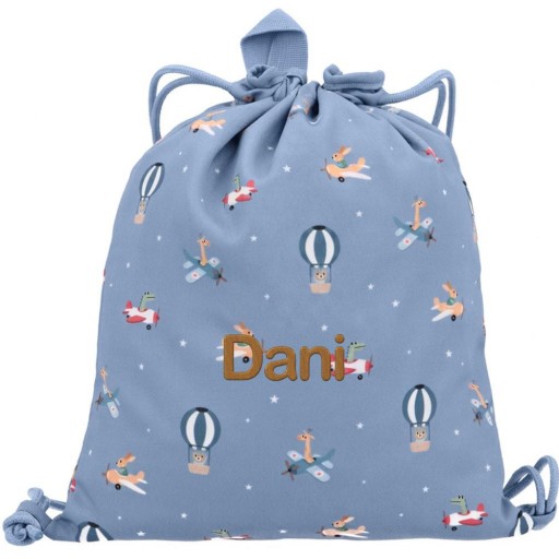Mochila Saco Tela Planes Personalizable Tutete [2]