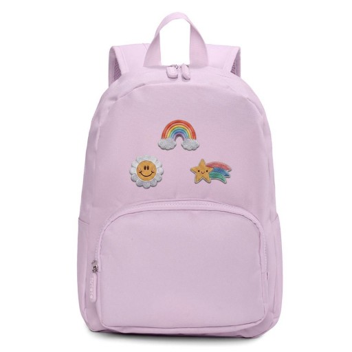 Mochila Solid Color Lavender + 6 Parches Autoadhesivos Happy Day [0]