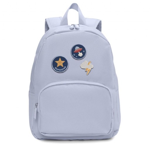 Mochila Solid Color Sky + 6 Parches Autoadhesivos Space
