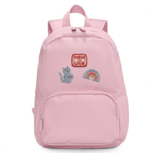 Mochila Solid Color Pink+ 6 Parches Autoadhesivos Fantasy