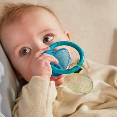 ​Mordedor Matchstick Monkey Refrigerable – Alivio refrescante para la dentición, color Azul  [3]