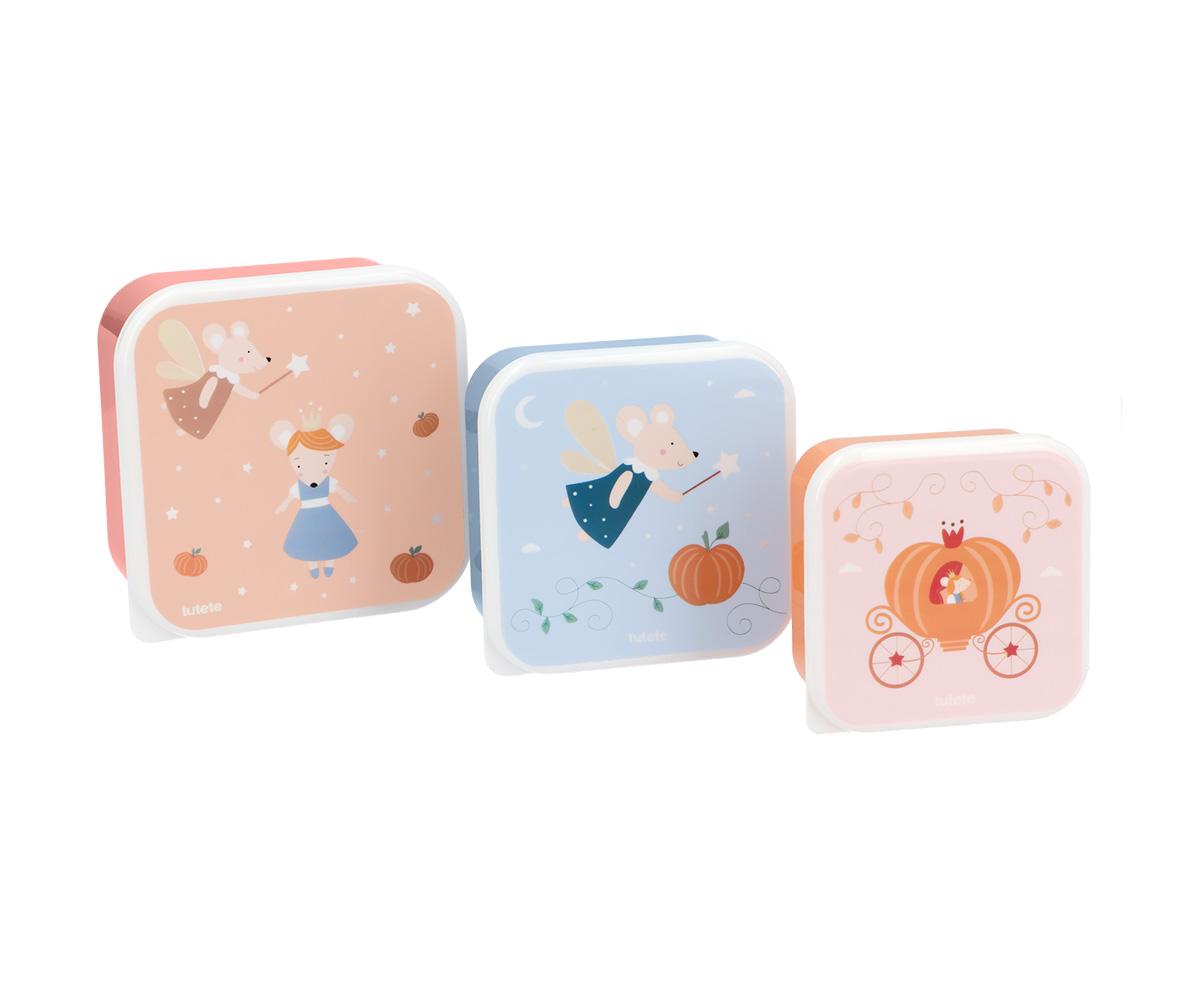 3 Cajas Almuerzo mod. Mouse Fairies - Tutete