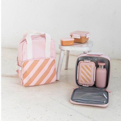 Nevera Rígida Big Stripes Pink Personalizable Monnëka [1]