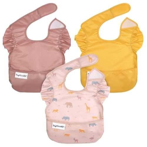 Pack 3 baberos con bolsillos sin mangas "Petite+Yellow+Tapeu"  - Talla 6-24 meses [1]