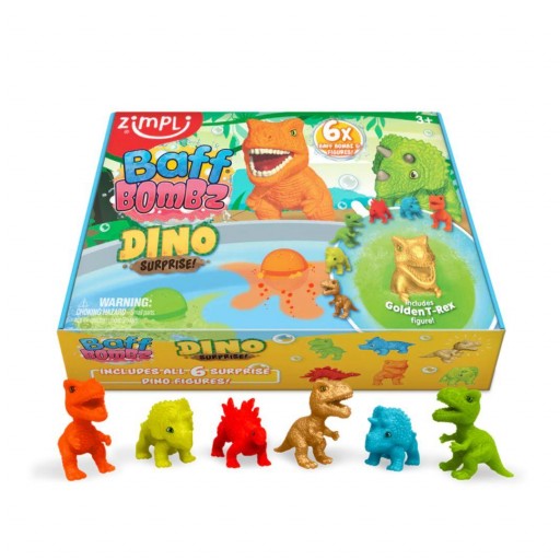 ​Pack 6 Bombas de Baño Dino Surprise – Zimpli Kids