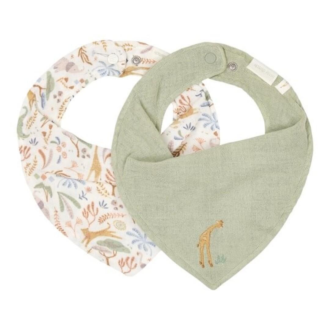 Pack 2 Baberos Bandana Safari Wonders Verde – Little Dutch