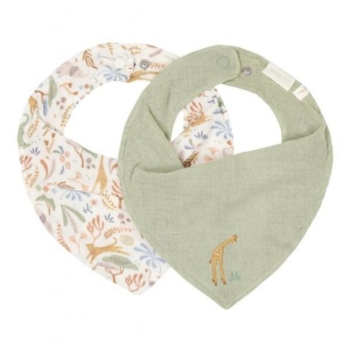 Pack 2 Baberos Bandana Safari Wonders Verde – Little Dutch