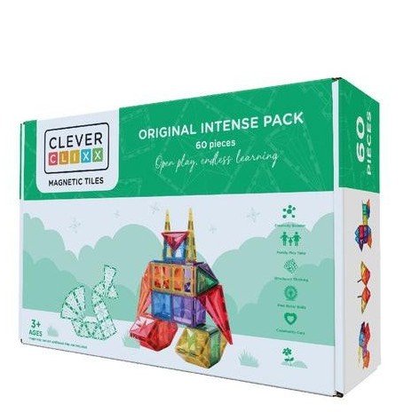 Pack de Construcción Magnética Cleverclixx - 60 Piezas