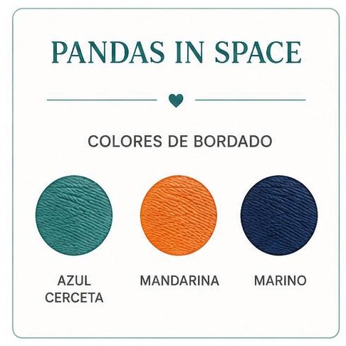 Estuche 3 Compartimentos mod. Pandas in Space - Tutete [4]