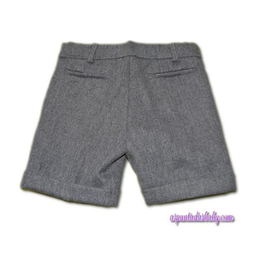 Pantalón corto Ancar franela color gris.  [1]